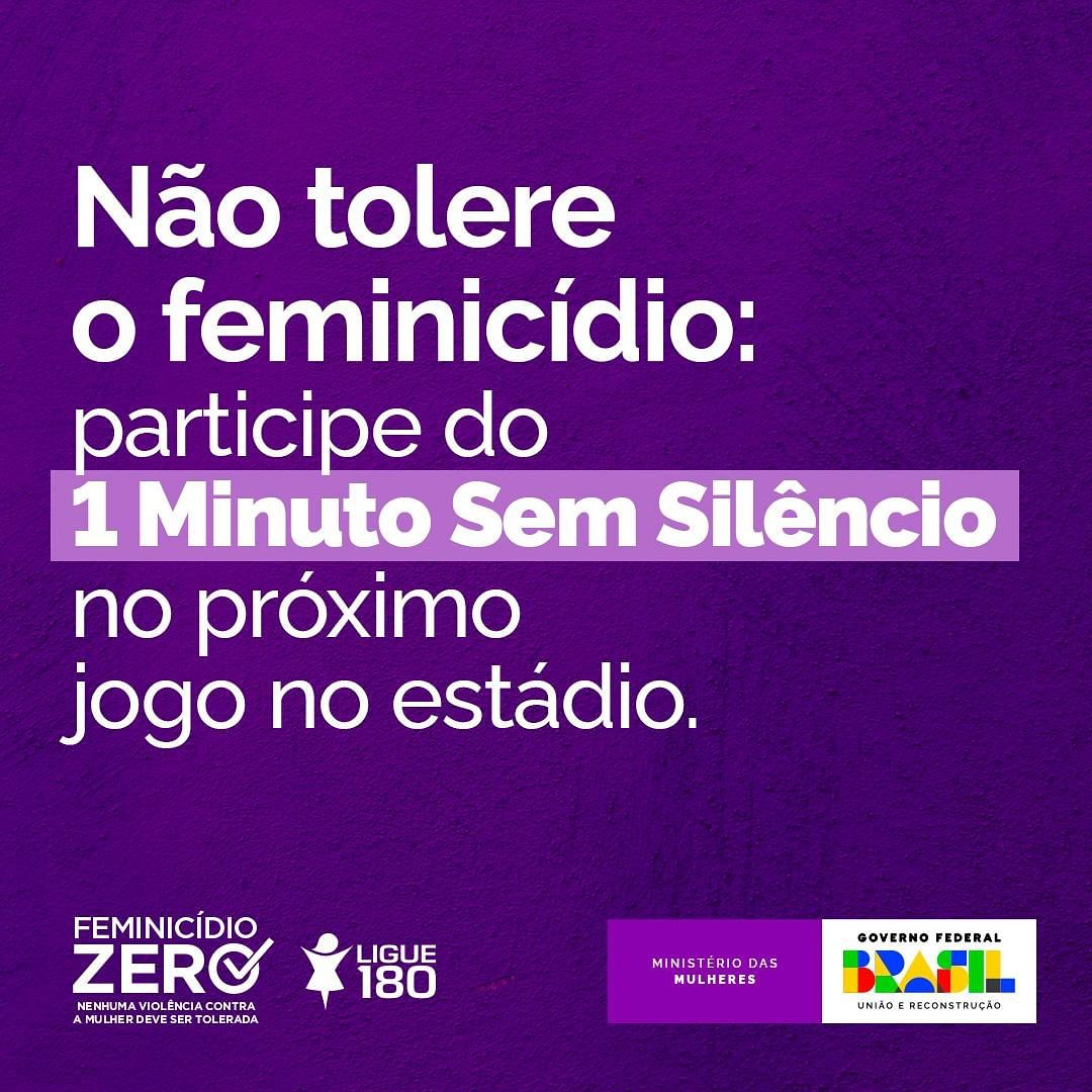 Banner da campanha 1 Minuto sem Silêncio