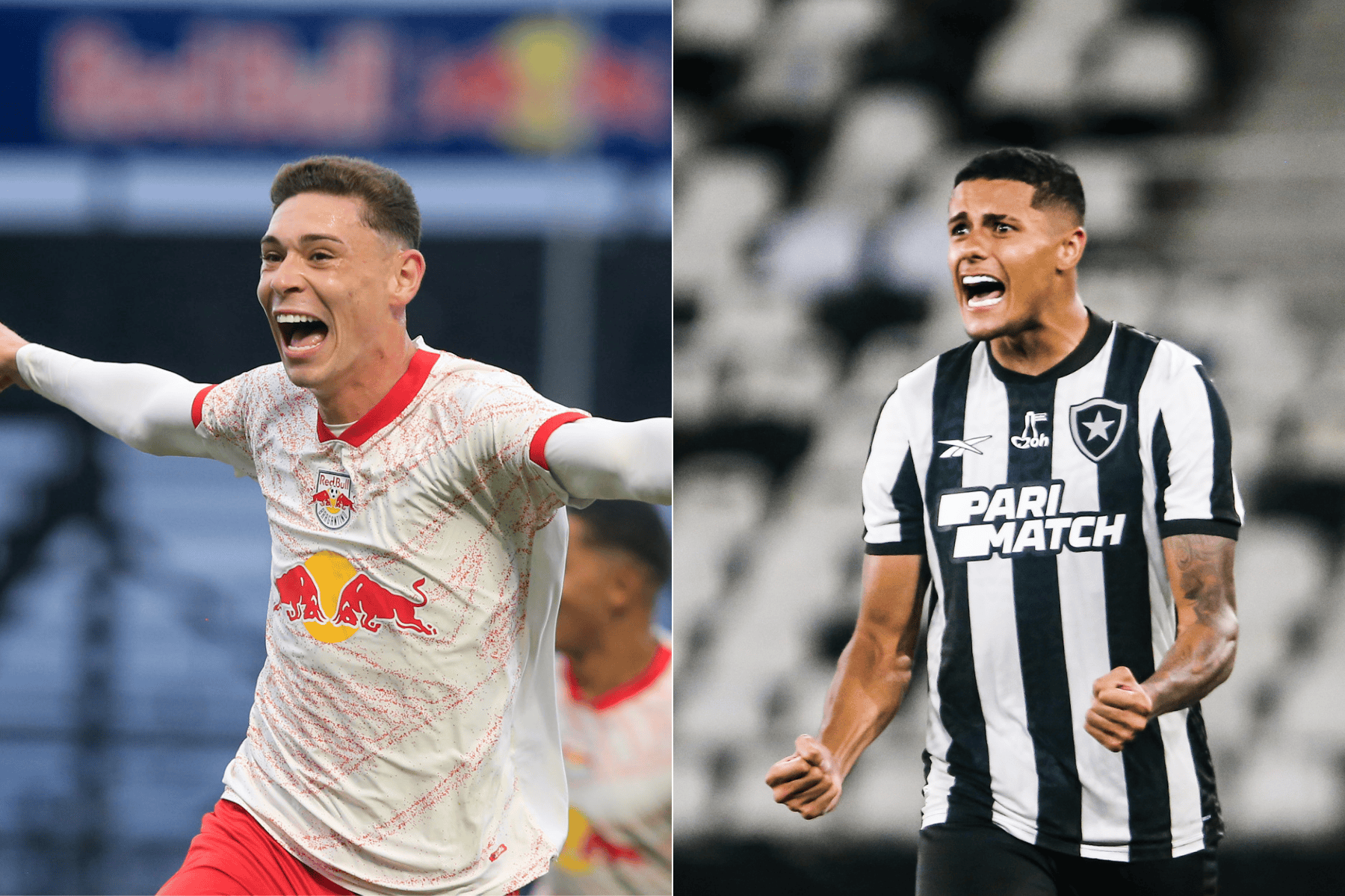 Créditos: Fernando Roberto/Red Bull Bragantino e Arthur Barreto/Botafogo