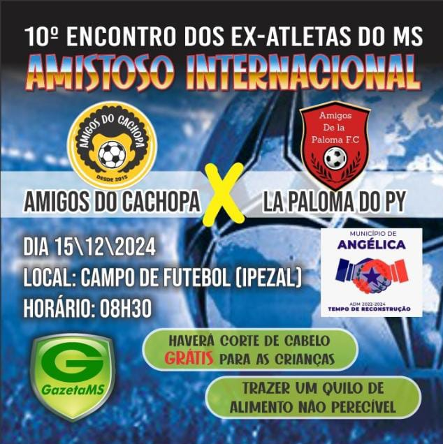 Banner oficial do amistoso internacionali