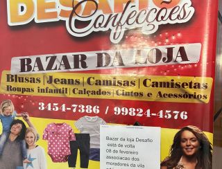 Bazar da Loja Desafio será no próximo dia 8 com produtos e preços imperdíveis