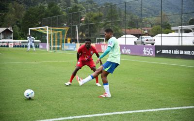 Em preparação para o Sul-Americano Sub-20, Seleção vence Maricá-RJ por 2 a 0